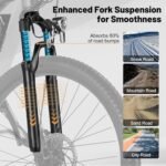 Race Electric Bike for Adults Ebike,Peak 750W Brushless Motor,Removable Battery,Commuting Electric Mountain Bike,Up to 22MPH 7-Speed Electric Bicycle with Fork Suspension - Image 6