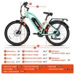 ADDMOTOR Electric Bike for Adult CITYPRO E-43, 125 MI City Ebike, 960WH 500W Step-Thru Commuter Electric Bicycle with 48V 20Ah Battery, 26"x 2.3" City Electric Bike E-Bike - Image 3
