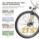 Heybike Race Max Electric Bike for Adults with 750W Peak Motor, 28mph Max Speed, 600WH Removable Battery Ebike, 27.5" Electric Mountain Bike with 7-Speed and Front Suspension - Image 5