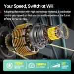 Electric Ebikes for Adults with 48V 30Ah Dual Batteries, Cargo Electric Bike for Adults with 750W Brushless Motor, Electric Bicycles for Men, Women, Commuter, Travel, Outdoor, Camping - Image 3