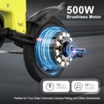 SISIGAD Electric Bike for Adults Teens, 300W Powerful Motor,12 Inch Tires and 15MPH Electric Bicycle, 15 Miles Long Range Mini E Bike with Disc Brakes - Image 4