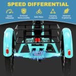 NAIZEA Folding Electric Bike, 20'' Fat Tire Electric Trike for Adults, 500W Folding Electric Bike Folding Ebike Adult Electric Tricycle, Motorized Tricycle Adult Electric Three Wheels Bicycle - Image 7