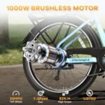 Peak 1000W Electric Commuter Bike,CITYRANG 2.0 48V 720Wh15AH Max 65 Miles 26In Large Tires Electric Bicycles for Adults Women Men,Pedal Assist,Built-in Battery,7-Speed, Max 25MPH Cruise Control Ebikes - Image 2