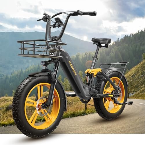 Version 1.0.0 Corgi Electric Bike for Adults 960W, 48V 20Ah Battery Ebike, New Longitudinal Suspension Ebike, 20'' Fat Tire Full Suspension Mountain Ebike, 28MPH & 80Miles Range, LCD Display, 7 Speed - Image 1