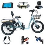 EMOJO Bull Electric Trike Bike for Adults Seniors Step Through Electric Tricycle 500W Long Range 3 Wheel Electric Bike