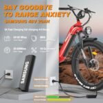 FREESKY Electric Bike for Adults 1600W Power Motor 48V 20 AH Ebike, Step-Thru Ebike up to 35MPH & 90Miles Max Range, 26'' Fat Tire Full Suspension Electric Bicycle for Man/Women - Image 5