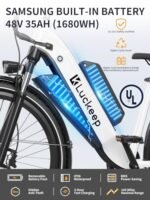 Electric Bike for Adults 1300W Peak Motor 48V 35AH Battery 32MPH 80Miles Range 27.5'' Step-Thru Ebike with Torque Sensor, APP Control, Anti-Theft Alarm, Dual Hydraulic Brake Electric Bicycle - Image 3