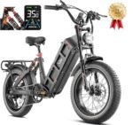 eAhora Juliet III/Juliet II/Juliet 2000W/1500W/1000W Electric Bike for Adults, 52V/48V 60Ah 100+Miles Long Range Ebike 20" Fat Tire Full Suspension Electric Bycicle with UL2849 Certified