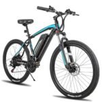 HILAND Rockshark Electric Bike Electric Mountain Bike Aluminum 27.5 inch 350W 20MPH Adults E-Bike Shimano 21 Speed Disc Brake Suspension Fork with 36V 10.4Ah Removable Battery