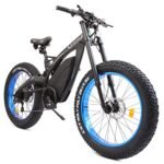ECOTRIC Powerful Electric Bike 1000W Motor 17.6AH/48V Battery 26" x 4.8" Fat Tire Ebike with Suspension Fork Aluminum Frame Mountain Bike Beach E-Bike Snow Bicycle for Adults