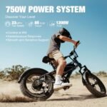 Fucare Scorpio 750w (1200w Peak) Electric Bike for Adults 33MPH 80 Miles 48V 20Ah LG Battery EBike, Full Suspension 20"×4.0" All-Terrain Fat Tire Electric Bicycles, Dual Hydraulic Brake - Image 3