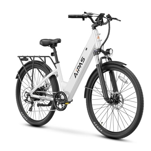 Version 1.0.0 C1 Electric Bike for Adults with 1000W Motor Peak,499Wh Removable Battery Max 68 Miles 28MPH,26" Step-Thru Electric Commuter Bike with 7-Speed and Full Suspension. - Image 1