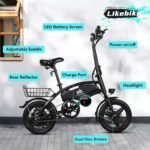 Folding Electric Bike for Adults, 500W Peak Motor, 14" Adults Electric Bicycles, 280.8Wh Battery, 25 Miles PAS Range, Mini E Bike for Adults and Teens, Ebike UL 2849 Certified, 3 Levels Assist - Image 5