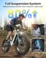 Electric Bike for Adults 960W, 48V 20AH Battery Adult Electric Bicycles, 26" Fat Tire Full Suspension Step-Thru Ebike, 28MPH Mountain Ebike, 7 Speed, 80Miles Range, UL Certified-Boxer ST - Image 3