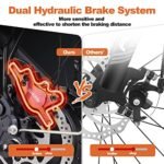 E·Bycco 2000W Peak 3000W Dual Motor Electric Bike for Adults, 52V 23Ah Battery E-Bicycle, 37MPH & 80Miles, Hydraulic Disc Brake, 26'' Fat Tire All Terrain Commuter E-Bike, Front/Full Suspension - Image 5