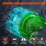 Electric Bike for Adults，Dual Motor Ebike，1000W/2000W Electric Bike，Fat Tire Electric Bike with 48V/20AH/23Ah Battery，80 Miles Bike Electric,12-Speed E-Bike and Passed UL&GCC Certification - Image 2