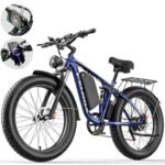 Electric Bike for Adults,1000/2000W Motor 35MPH,52V 20AH Battery,26" Fat Tire Ebike,Max 90 Miles E Bike for Men, Full Suspension,Hydraulic Brake 7-Speed Gears for Beach Mountain Electric Bike