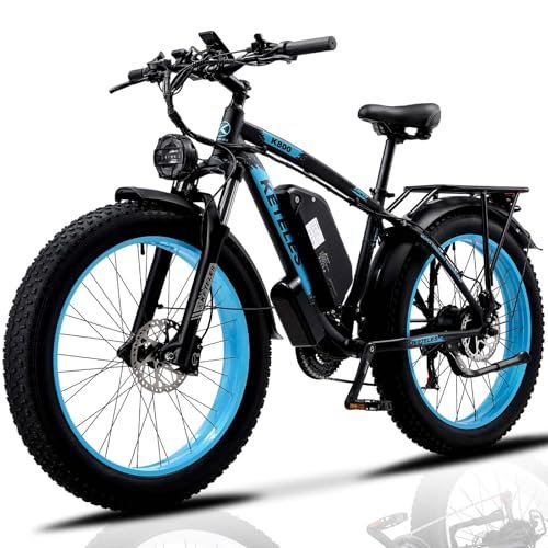 Version 1.0.0 2000W/1000W Electric Bike for Adults ebike 28/35MPH Electric Bicycle AWD Dual/Single Motor Electric Mountain Bike 26" Fat Tire Ebike 48V 23/17.5AH Removable Battery, Hydraulic Disc Brake Electric Bike - Image 1
