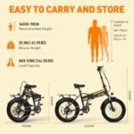 Electric Bike for Adults 20" x4.0 Fat Tire Electric Bicycle with 750W Motor, Foldable Ebkie with 48V 12AH Removable Battery E Bike Long Range 20-55mile with 7 Gears, UL2849 Certified - Image 6