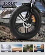 Electric Bike for Adults, 20" Fat Tire Ebike with 1500W Brushless Motor/ 48V 18Ah Removable Battery, Up to 32MPH / 68 Miles, 7-Speed Transmission UL Certified (G50) - Image 4