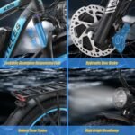 2000W/1000W Electric Bike for Adults ebike 28/35MPH Electric Bicycle AWD Dual/Single Motor Electric Mountain Bike 26" Fat Tire Ebike 48V 23/17.5AH Removable Battery, Hydraulic Disc Brake Electric Bike - Image 6