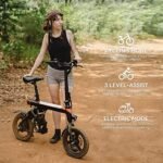 Jasion EB3 Electric Bike Adults 21mph, 500W Peak Motor, 270Wh Battery, Rear Suspension, 3 Levels Assist, 14" Folding Ebike for Adults and Teens, Complies to UL2849 - Image 6