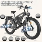 Electric Bike for Adults, 2000W Dual MotorAWD 48V 22Ah Fat Tire Ebike 35MPH Electric Bicycles Shimano 21-Speed with Ignition Lock Hydraulic Disc Brakes Bike - Image 2