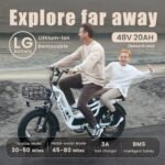 Fucare Libra 1200W Peak Electric Bike for Adults 32MPH 48V 20Ah (Rated 19.2AH) LG Battery EBike, Full Suspension 20"×4.0" Fat Tire 750w Electric Bicycles - Image 4