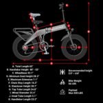 S1 Electric Bike Foldable for Adults, 750W Ebike, 48V 15Ah Samsung Removable Battery, 20" x 4.0 Fat Tire Electric Bicycle, Shimano 7-Speed and Dual Shock Absorber for Adults - Image 6