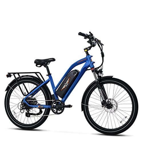 Version 1.0.0 ADDMOTOR Electric Bike for Adult CITYPRO E-43, 125 MI City Ebike, 960WH 500W Step-Thru Commuter Electric Bicycle with 48V 20Ah Battery, 26"x 2.3" City Electric Bike E-Bike - Image 1