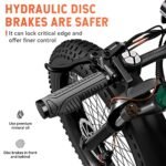 HOVSCO Electric Bike, 26"x 4" Fat Tire Ebike for Adults, 750W Motor Torque Sensor Mountain Bike 28Mph, 48V 20Ah Removable Battery 80Miles Adult Electric Bicycle - Image 4