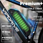 Electric Bike for Adults, 500 700W ebike, 48V 13AH Battery, 26 Inch Fat Tire Electric Bicycle, Shimano 7 Speed Up to 26MPH 60Miles Range Mountain E-Bike UL 2849 Certified - Image 3