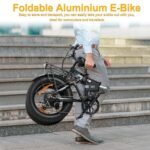 YVY Adult Electric Bike - Folding - 1000/2000W Brushless Motor - 48V 15/23Ah Removable Battery, Range 50-75 Mile, Max Speed 30/35MPH, 20"x4.0" Fat Tire, 7 Speeds, Hydraulic Suspension, Disc Brakes - Image 5