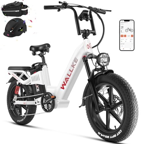 Version 1.0.0 Electric Bike for Adults, 48V 40Ah/60Ah 1600W/3200W Peak Dual Motor Fast Long Range Ebike, 20 Inch Fat Tire Full Suspension Electric Bicycle 31/34MPH, Step Thru E-bike APP Control, UL2849 Certified - Image 1