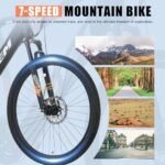 Electric Bike for Adults 500w Motor with Disk Brakes,20mph Mountain Ebike 27”,48v 10.4ah Removable Battery,LCD Display,Bicycle 21 Speed Gears Ul 2849 Certified - Image 4