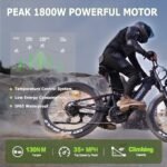 Swift Horse Pro(2024 Newest Upgraded) 1800W Electric Bike for Adults, 48V 25Ah Samsung Cells Battery Up to 35MPH &105 Miles long Range Ebike, 26" Fat Tire Full Suspension Electric Mountain Bike - Image 2