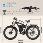Electric Bike for Adults, 2000W Dual MotorAWD 48V 22Ah Fat Tire Ebike 35MPH Electric Bicycles Shimano 21-Speed with Ignition Lock Hydraulic Disc Brakes Bike - Image 4