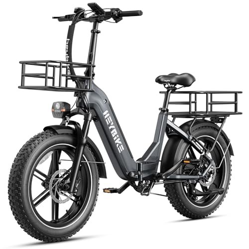 Version 1.0.0 Heybike Ranger S Electric Bike for Adults, Foldable 1400W Peak Motor Ebike, 20" x 4.0 Fat Tire Step-Thru Electric Bicycle, 48V 14.4AH Removable Battery Commuter E Bike, 7-Speed Hydraulic Fork - Image 1
