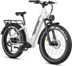 Rattan Pathfinder Electric Bike for Adults,28MPH 65Miles Ebike,Peak 1500W Motor Electric Mountain Bike with 48V 15AH Removable Battery,26 * 4 Fat Tires Ebike for Adults,7-Speed