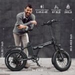 Electric Bike 20" 750W Peak Power Folding Fat Tire Electric Bike with 48V 13Ah Removable Battery 20MPH Adult Ebike, 7-Speed Electric Bicycle, 50miles Range Commute E-Bike, LCD Display - Image 5