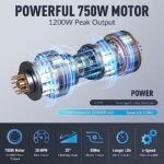 R1 Step Electric Bike for Adults with 48V 14Ah Samsung Removable Battery,1000W Peak Motor 28MPH, 26''* 4'' Fat Tire Step-Thru Ebikes for Adults, Hydraulic Brake Commuter E-Bike, 7-Speed UL - Image 2