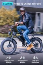 Electric Bike for Adults 1008W Dual Brushless Motor 624Wh Removable Battery Mountain Ebike, 28MPH Electric Bikes, 20" x4.0 Fat Tire Electric Bicycle - Image 6