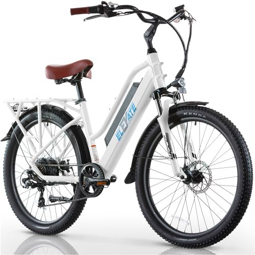 Version 1.0.0 Elevate Electric Bike for Adults - 60 Mile E Bike 20MPH Throttle 48V E-Bike - Commuter Bike Beach Cruiser Ebike Adult Electric Bicycles for Men & Women - Image 1