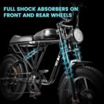 Electric Bike for Adults - 2000W Dual Motor with 48V 20Ah Ebike, Up to 28MPH, Max 80Miles, 4.0 Fat Tire Electric Bicycles with Hydraulic Shock Absorber - Image 4