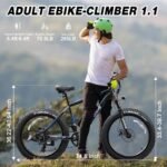 Electric Bike for Adults with 500W Motor, 48V 13AH Removable Battery, 26" Electric Bicycle Fat Tire E-Bike 22MPH 50Miles Mountain Beach Snow E-Bike, 7 Speed Gear, UL 2849 Certified - Image 6