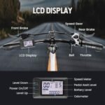 Vivi Electric Bike, 20" Peak 500W Folding Electric Bike, 21.7MPH Adult Electric Bicycles with Removable 48V 374.4Wh Battery, Up to 50Miles Range, Cruise Control, Shock Absorber, UL 2849 Certification - Image 6