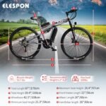 Folding Electric Bike for Adults, 20MPH Foldable Ebike, 26" Tires Electric Mountain Bike with 500W Motor, Fast Electric Bicycle for Men and Women, E Bike for Commuting Riding - Image 6