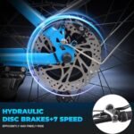 Electric Bike for Adults - Dual Motor AWD 2000W 32MPH Ebike with 48v/22.5Ah Removable Battery, 26x4.0 Fat Tire Mountain Electric Bicycle, Hydraulic Disc Brake E-Bike for Men Women - Image 4