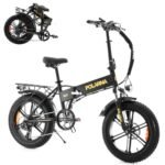 Electric Bike for Adults 20" ebike Full Suspension 750W Motor Fat Tire Electric Bike Mountain Beach Snow Bike 48V 13Ah Removable Battery 30MPH