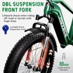 HOVSCO Electric Bike, 26"x 4" Fat Tire Ebike for Adults, 750W Motor Torque Sensor Mountain Bike 28Mph, 48V 20Ah Removable Battery 80Miles Adult Electric Bicycle - Image 5